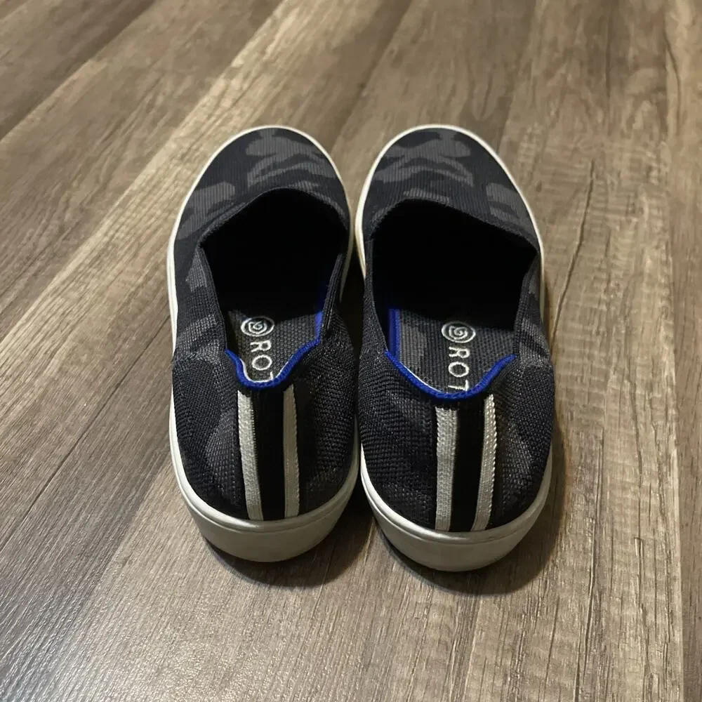 Rothy’s The Original Slip-on Comfort Sneaker Women Size 6.5‎ Gray & Black Camo
